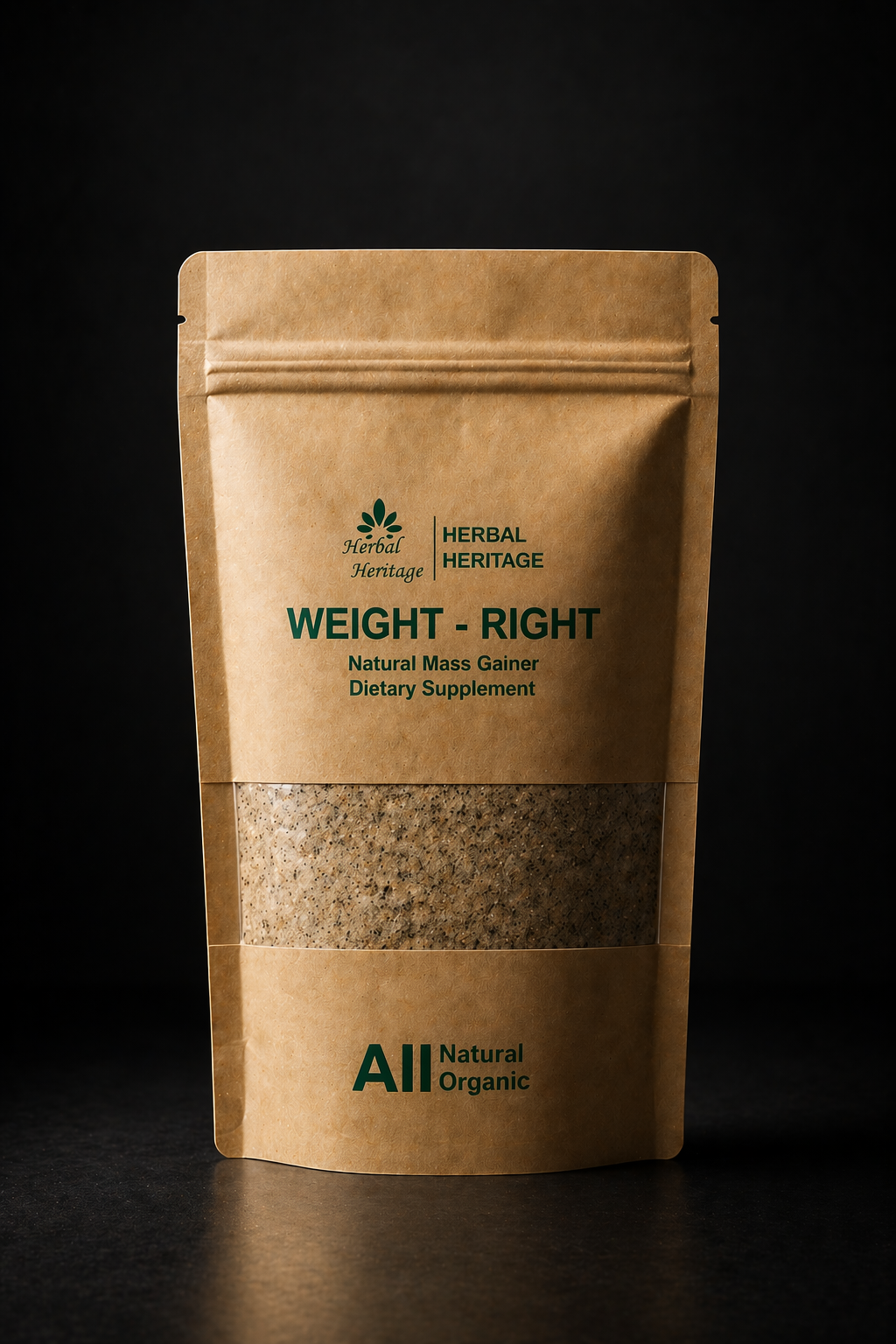 Weight-Right Natural Mass Gainer by Herbal Heritage – Herbal Weight Gain Supplement for Fast & Healthy Body Mass Increase - Image 3