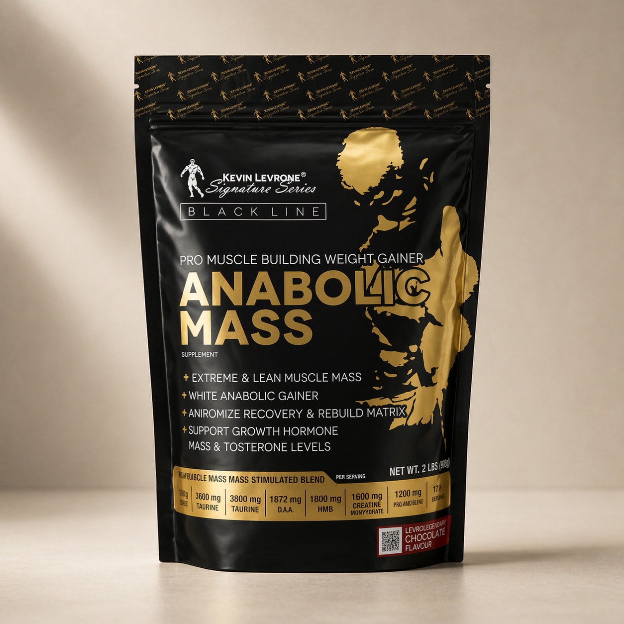 Kevin Levrone Blackline Ultimate Anabolic Mass Gainer 2lbs Chocolate | Muscle Building Weight Gainer for Lean Mass & Strength - Image 6