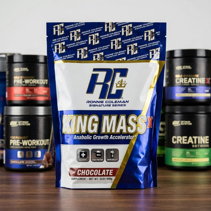 King Mass Ultimate Chocolate Mass Gainer Protein Powder | Weight Gain Supplement for Muscle Mass, Strength & Recovery - Image 3